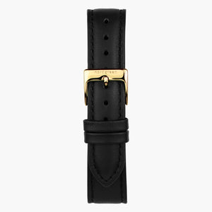 Cuero Negro - Oro - 32mm