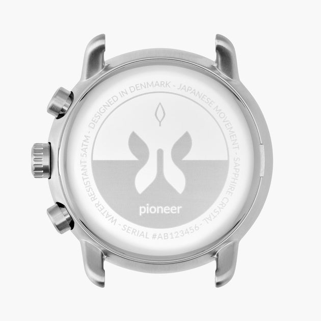Pioneer - SÆT Sort Skive Sølv | Sølv 3-Link / Sort Silicone